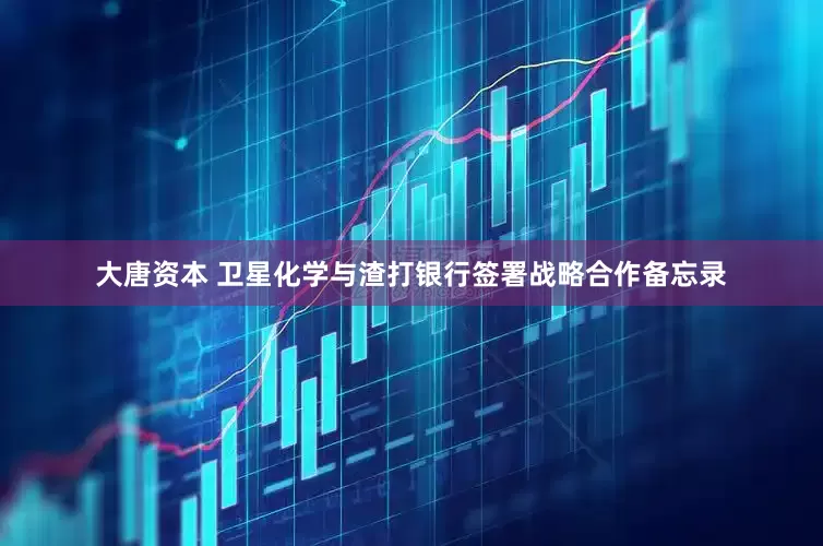 大唐资本 卫星化学与渣打银行签署战略合作备忘录